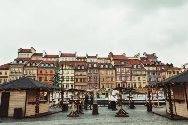 Warsaw Poland November 2017 Christmas Market Warsaw Old Town Market — Stock Photo, Image