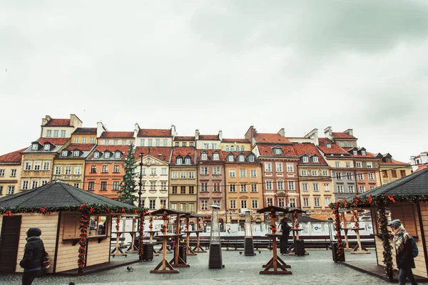 Warsaw Poland November 2017 Christmas Market Warsaw Old Town Market — Stock Photo, Image