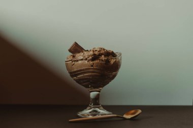  Festival tatlı, çikolata mousse kristal cam 