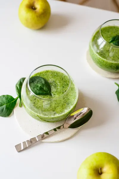 Healthy green smoothie. Superfood