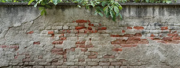 Oude Stenen Muurbanier Een Beschilderd Wandoppervlak Grungy Textuur Grunge Muur — Stockfoto