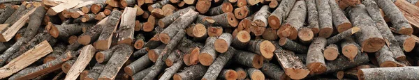 Wooden Logs Background Stacked Firewood Wood Chips Pile Chopped Firewood Stock Image