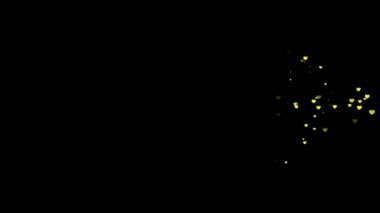 Konfeti kalp parçacıklar arka plan bokeh, ilerleyici kalp parçacık bookeh arka plan parlayan ile.