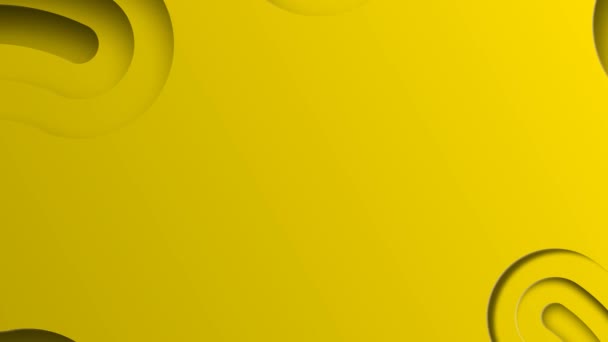 Geometryczna Animacja Tła Żółty — Wideo stockowe