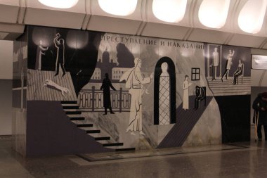 Moskova metro istasyonu 