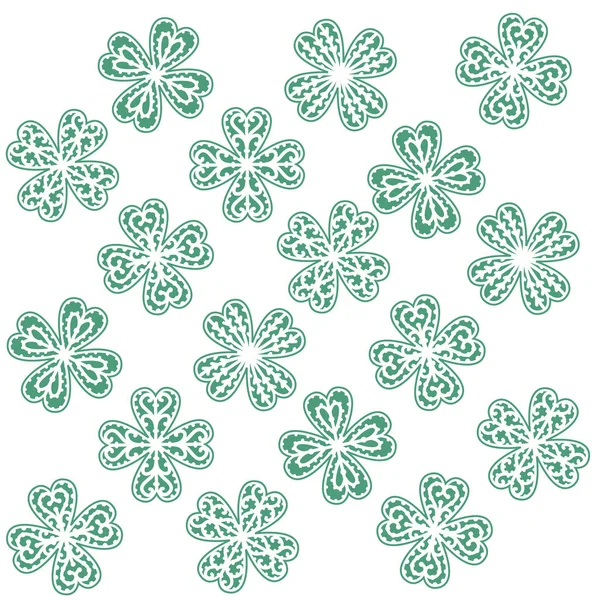 Lucky Four Leaf Clover Shamrock Perfect Patrick Day Irish Luck — стоковый вектор