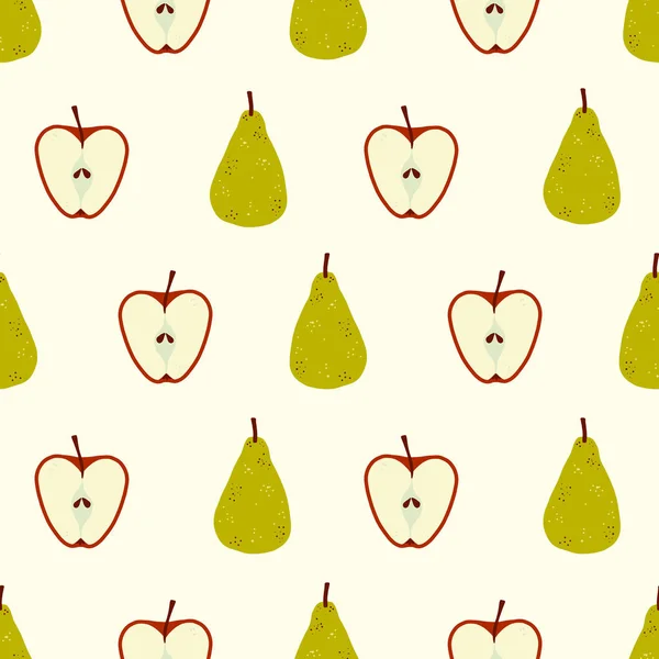 Modèle Répétition Sans Couture Fruits Frais Adapté Pour Tissu Les — Image vectorielle