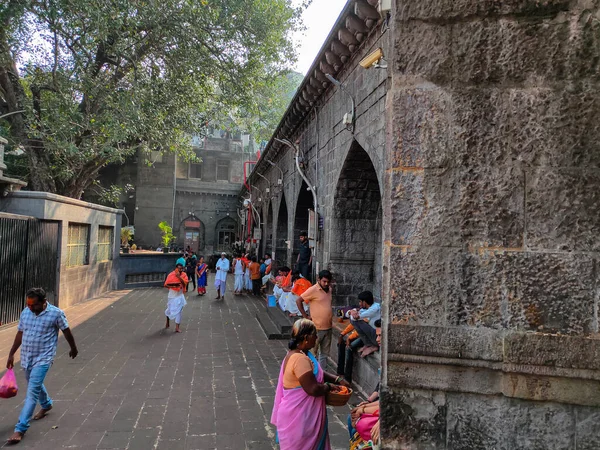 Tuljapur India Decembrie 2019 Frumoasă Vedere Interioară Templului Popular Tuljapur — Fotografie, imagine de stoc