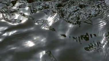 Parlak ve güzel doku ve dinamik desenler oluşturma güneşli bir günde, dalgalı nehir yüzeyinde parıldayan güzel güneş yumuşak odaklı parlama