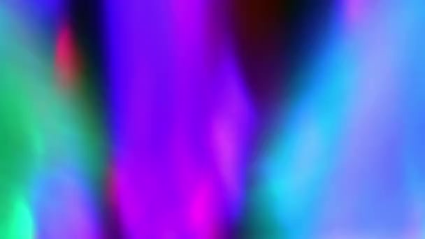 Fond de couleur abstrait. Gros plan des lumières LED colorées tournantes floues, boucle vidéo transparente .