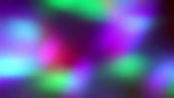 Fundo Cor Abstrato Close Luzes Led Coloridas Movimento Borradas Loop — Vídeo de Stock