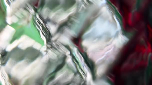 Fundo Criativo Abstrato Desfocado Belas Cores Móveis Refletidas Vidro Padrão — Vídeo de Stock