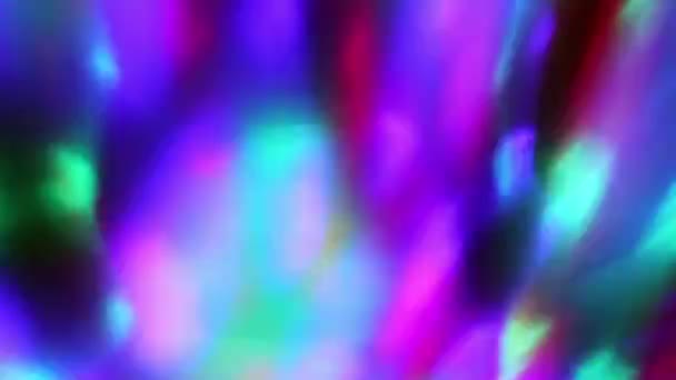 Fundo Cor Abstrato Close Luzes Led Coloridas Rotativas Borradas Loop — Vídeo de Stock