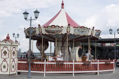 Kazanka Nehri işareti Kazan City Vintage atlıkarınca