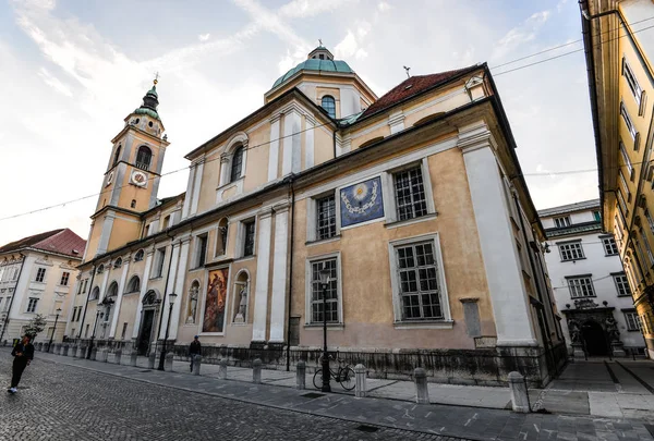 Liubliana Eslovênia Maio 2018 Catedral Liubliana Igreja São Nicolau Fica — Fotografia de Stock