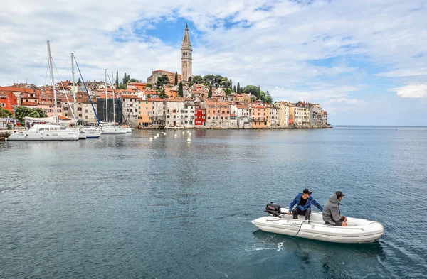 Rovinj Kroatien Mai 2018 Küstenstadt Rovinj Istrien Kroatien Rovinj Schöne — Stockfoto