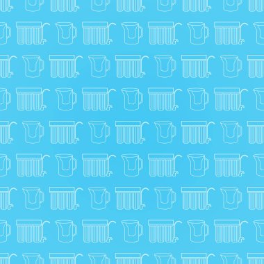 Su filtresi seamless modeli. Vektör arka plan.