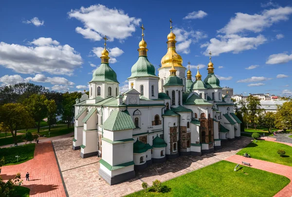 Kyjev Ukrajina Září 2018 Saint Sophia Cathedral Kyjevě Vynikající Architektonickou — Stock fotografie