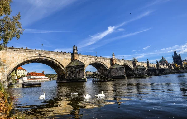 Prag Tschechische Republik Oktober 2017 Wunderschöner Blick Von Unten Auf — Stockfoto