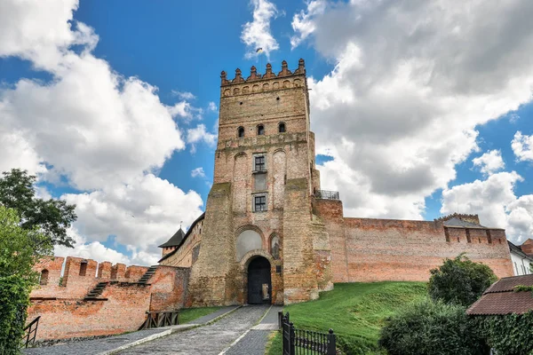 Łuck Ukraina Sierpnia 2017 Ancient Łuck Wysoki Zamek Znany Również — Zdjęcie stockowe