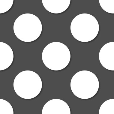 Lekeli seamless modeli. 3D vektör arka plan.