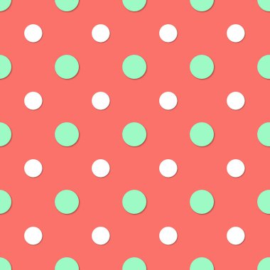 Lekeli seamless modeli. 3D vektör arka plan. Retro tarzı yazdırma.