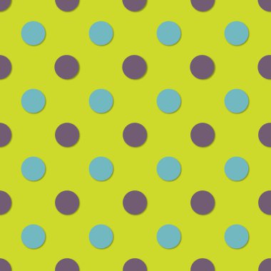 Lekeli seamless modeli. 3D vektör arka plan. Retro tarzı yazdırma.