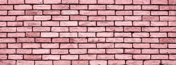 Coral Brick wall texture close up. — Stock Photo, Image