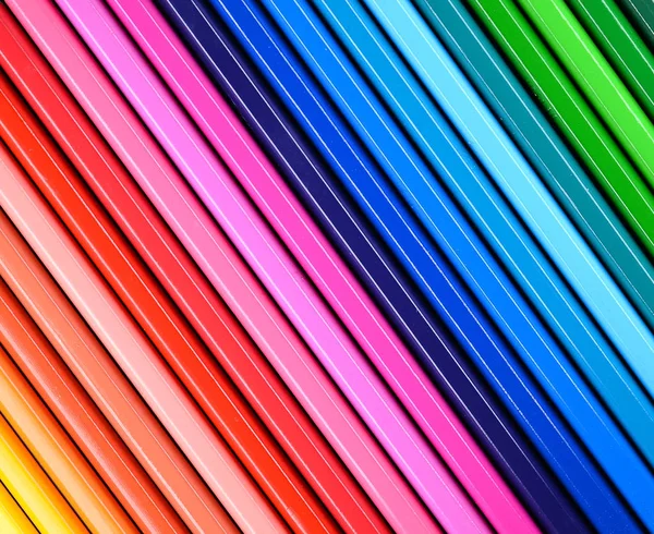 Fondo de lápices multicolores. Fondo escolar — Foto de Stock