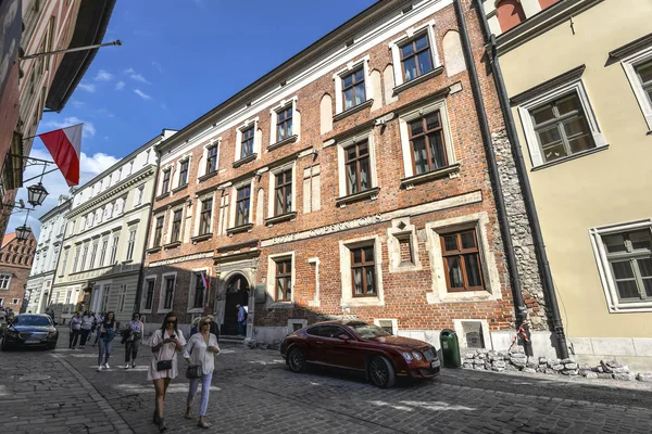 View on old Hotel Copernicus and Kanonicza street in old town of Krakow — Stock Photo, Image