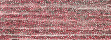 Tuğla duvar, duvar geniş panorama. Küçük Tuğlalı Duvar