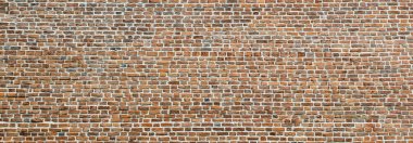 Tuğla duvar, duvar geniş panorama. Küçük Tuğlalı Duvar