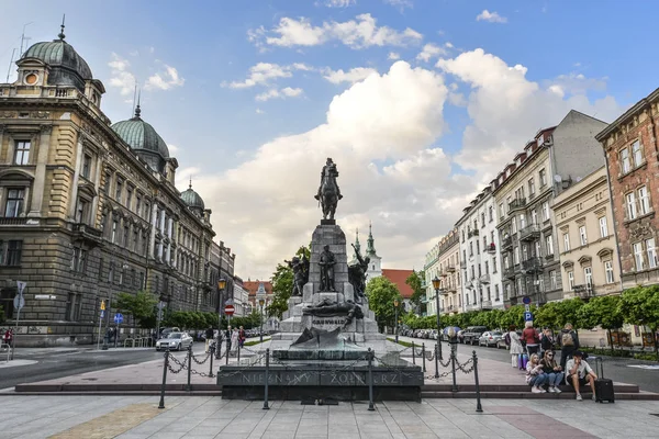 Grunwald Monumento, Cracóvia, Polônia — Fotografia de Stock