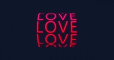 Kinetik tipografi 4K animasyonuna bayılırım. Sevgililer Günü Aşk Kinetik metni ekranda hipster tarzında canlanıyor.