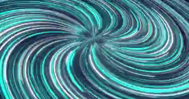 Abstrakcyjne Twórcze Kosmiczne Tło Streszczenie Twirl Linia Rozmyte Niebiesko Białe — Wideo stockowe