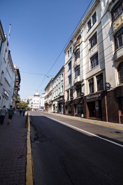 Chernovtsy Sokağı. Chernivtsi, Ukrayna eski sokak