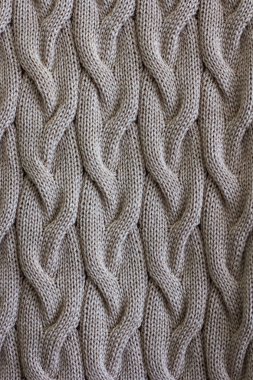 Örme doku. Örme şal.