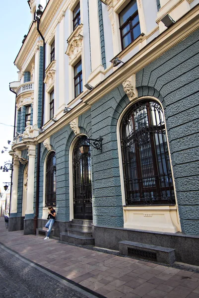 Chernovtsy Street Rua Velha Chernivtsi Ucrânia — Fotografia de Stock