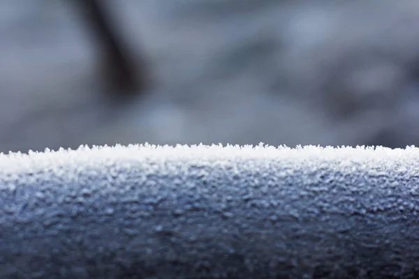 Gelo Sull Albero Fondo Invernale Rime Anni — Foto Stock