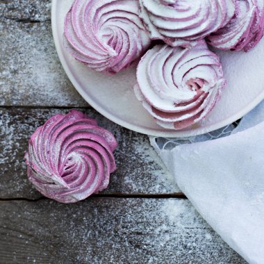 Ev yapımı şekerlemeler. Pembe şekerleme. 