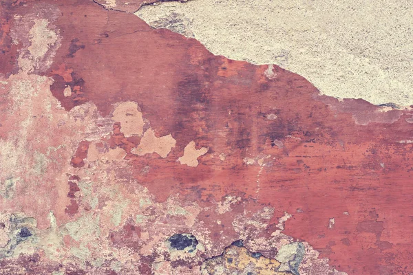 Den gamla muren, spruckna färgen. — Stockfoto