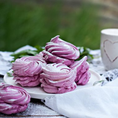 Ev yapımı şekerlemeler. Pembe şekerleme. 