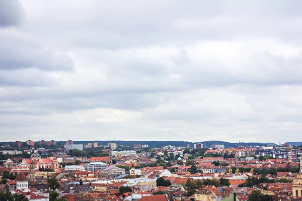 Old city landscape from Gediminas Castle Tower Vilnius Lithuania — Stock Photo, Image
