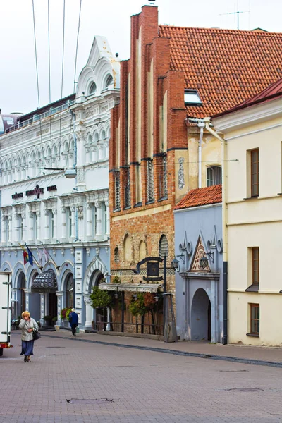 Starożytne ulice miasta Wilno — Zdjęcie stockowe
