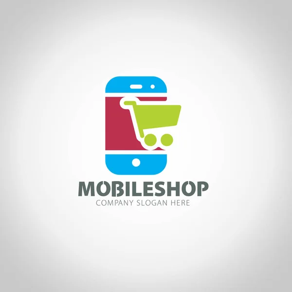 Mobile Shop Vector Logo — Stock Vector