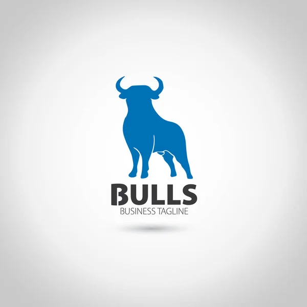 Bull Vector Logo Template — Stock Vector