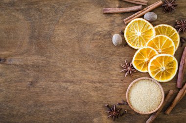 Noel gingerbread veya mulled şarap için baharat.