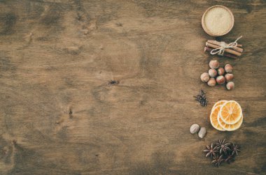 Noel gingerbread veya mulled şarap için baharat.