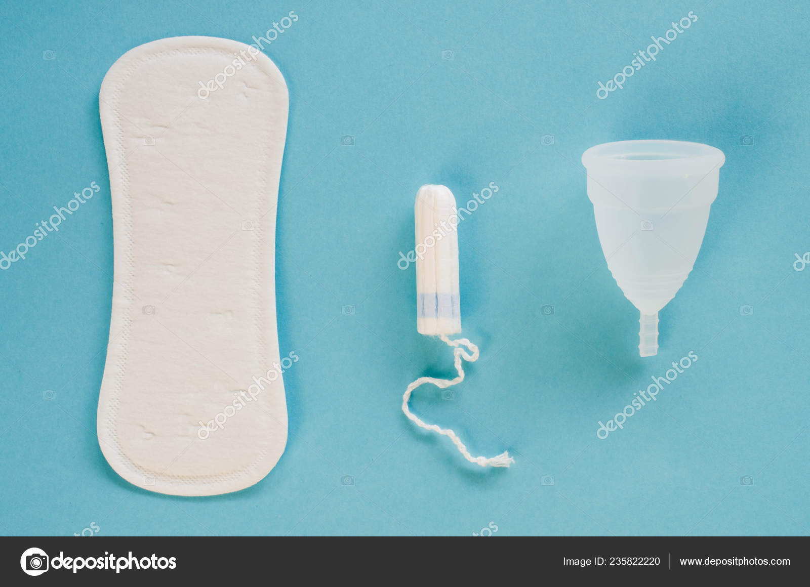 Different Types of Feminine Hygiene Products, Menstrual Cup, Sanitary Pads  and Tampons, Best Methods of Hygiene for Women Isolated Stock Photo - Image  of hygiene, latex: 173475206