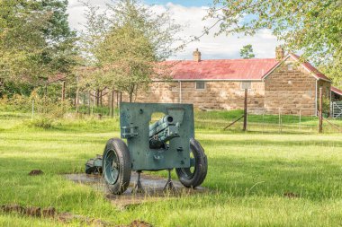 Himeville, Güney Afrika - 25 Mart 2018: anma, Kwazulu-Natal eyaletinde Himeville güve bahçesinde bir top